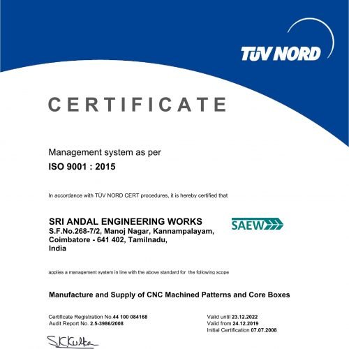 Certification ISO 9001-2015 R01